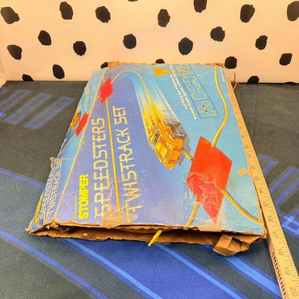 Stomper Speedsters Twistrack Set Kids Yellow Vintage 1984 Schaper Vtg Track Only